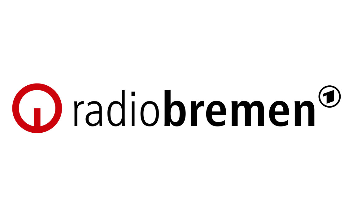 Radio Bremen-Sendelogo, ein regionaler �ffentlich-rechtlicher Rundfunksender in Bremen, Deutschland.